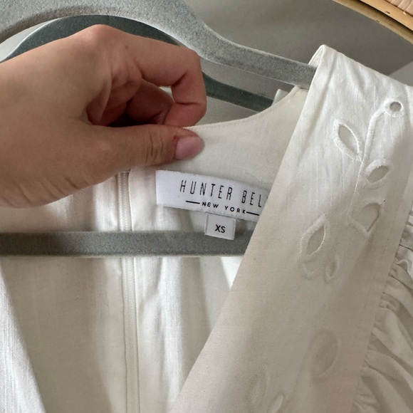 Hunter bell maya dress in white Elegant White Eyelet Dress - Picture 4 of 5